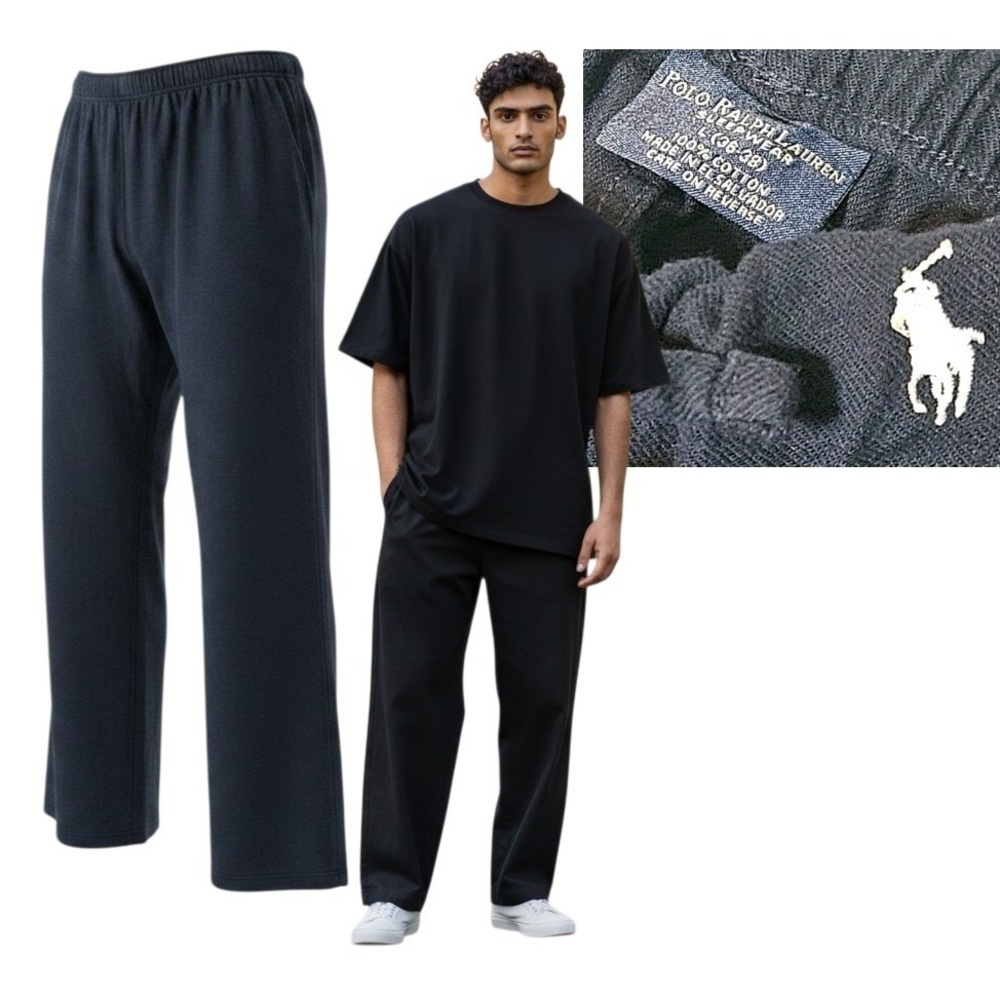 Polo Ralph Lauren Men's Knit Sleep Pants Lounge Size L Pajama Sleepwear 36-38